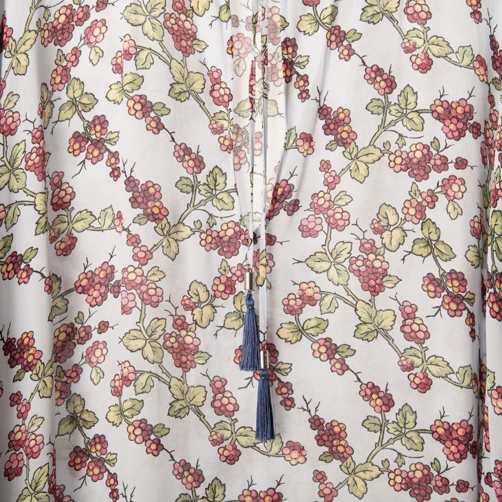 Etro Blue Viscose Printed Kaftan