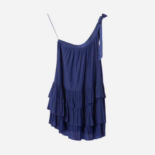 Ramy Brook Blue Poly Mini Dress
