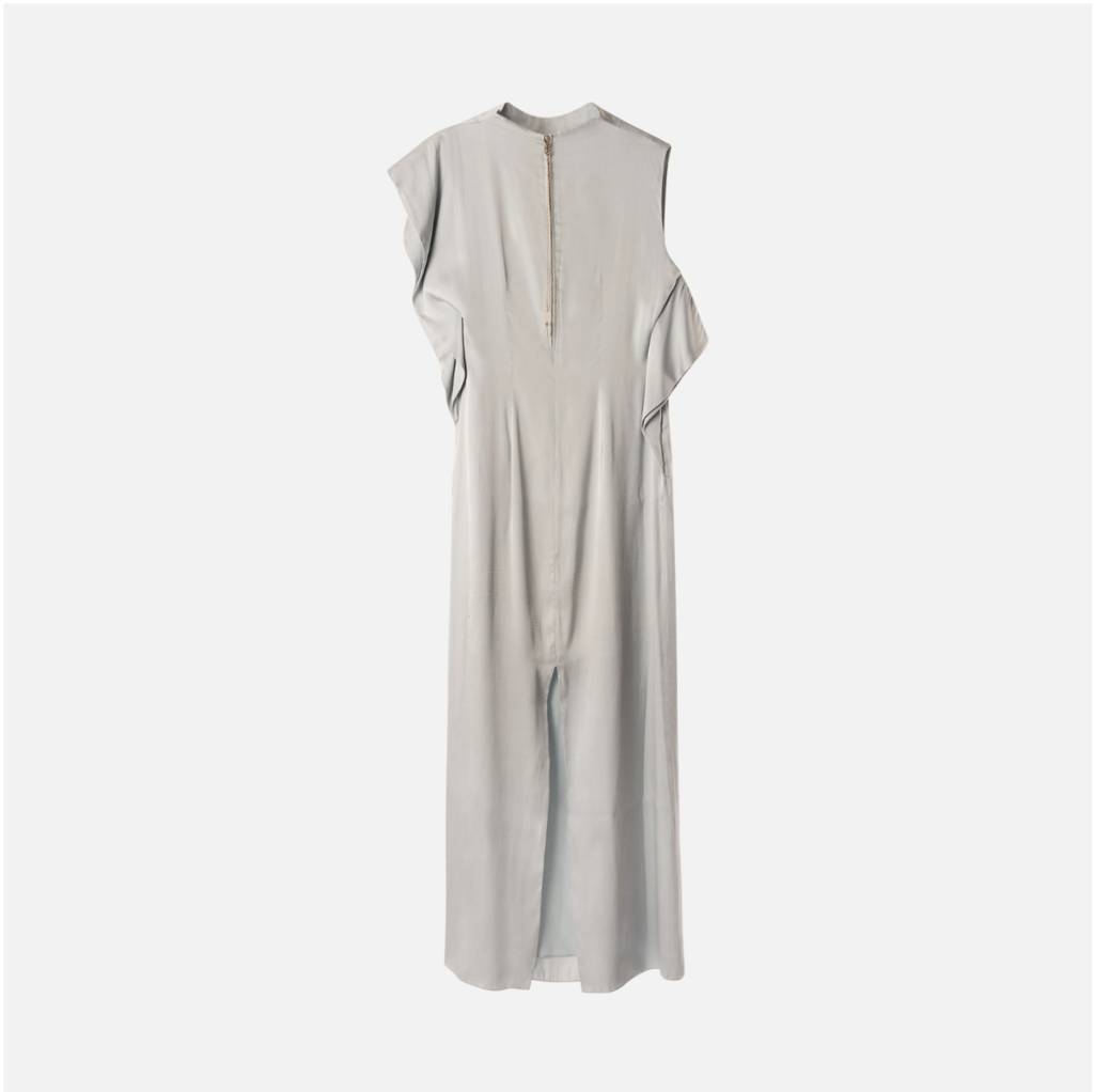 Fendi Light Blue Silk Maxi Dress (eset 3150 retail)
