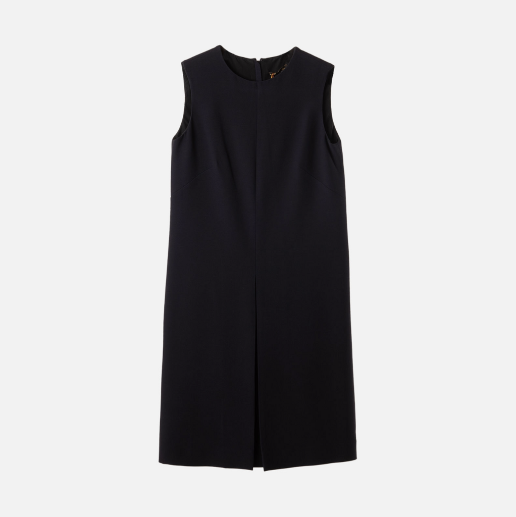 Loro Piana Navy Wool & Silk Mini Dress
