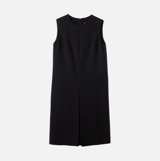 Loro Piana Navy Wool & Silk Mini Dress
