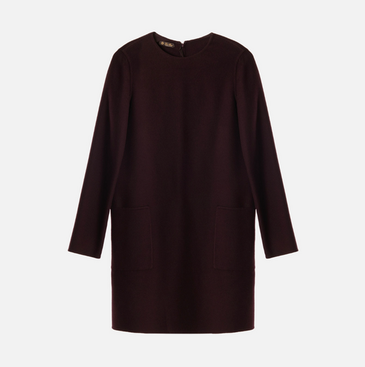Loro Piana Purple Long Sleeve Dress