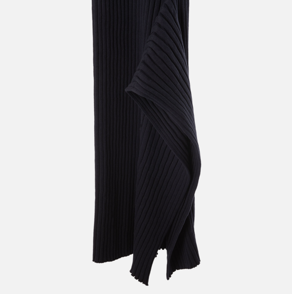 Stella McCartney Navy Cotton Ribbed Dress