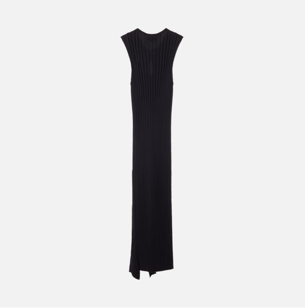 Stella McCartney Navy Cotton Ribbed Dress