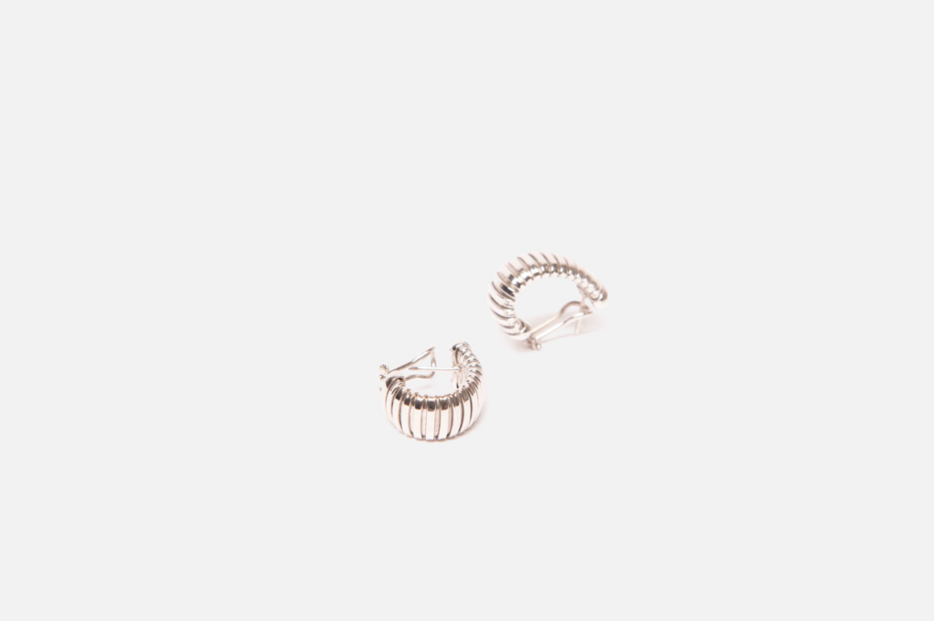 Bei Tesori 18k White Gold "Everyday" Earring