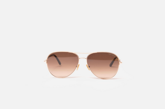 Tom Ford Brown Aviator Sunglasses