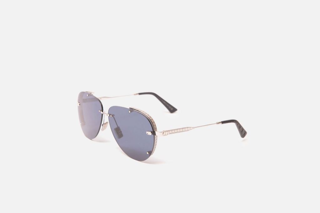 Christian Dior Silver Aviator Sunglasses