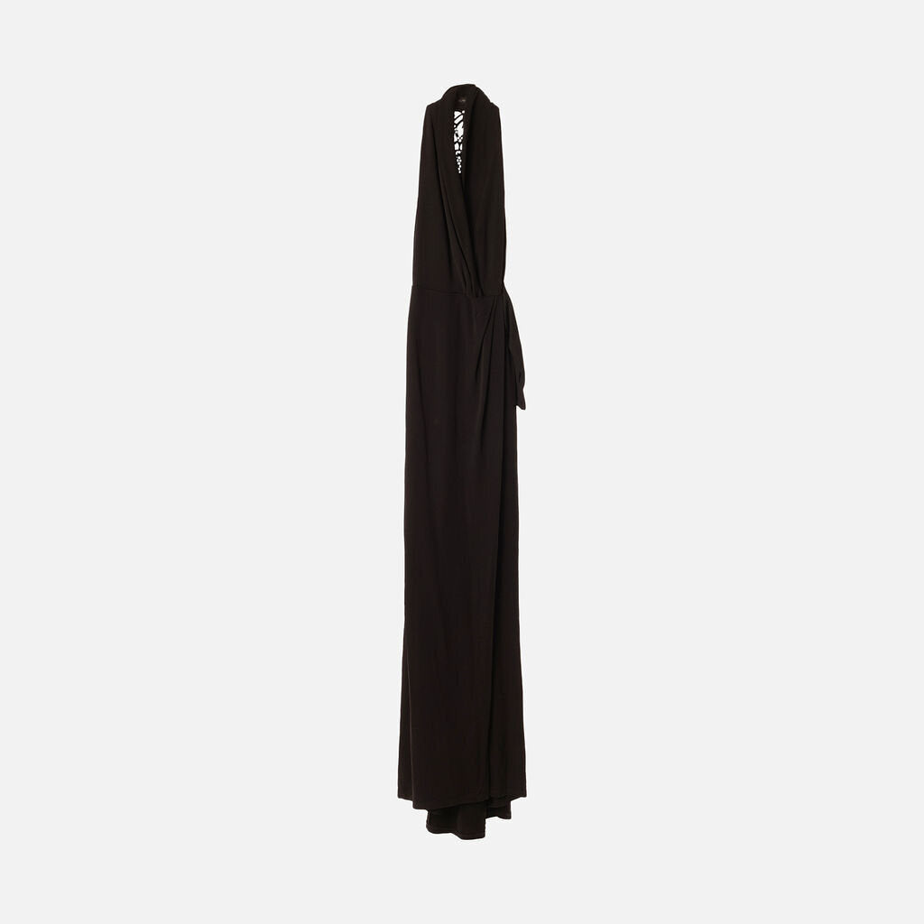 Alphorria Lazer Cut Halter Neck Maxi Dress