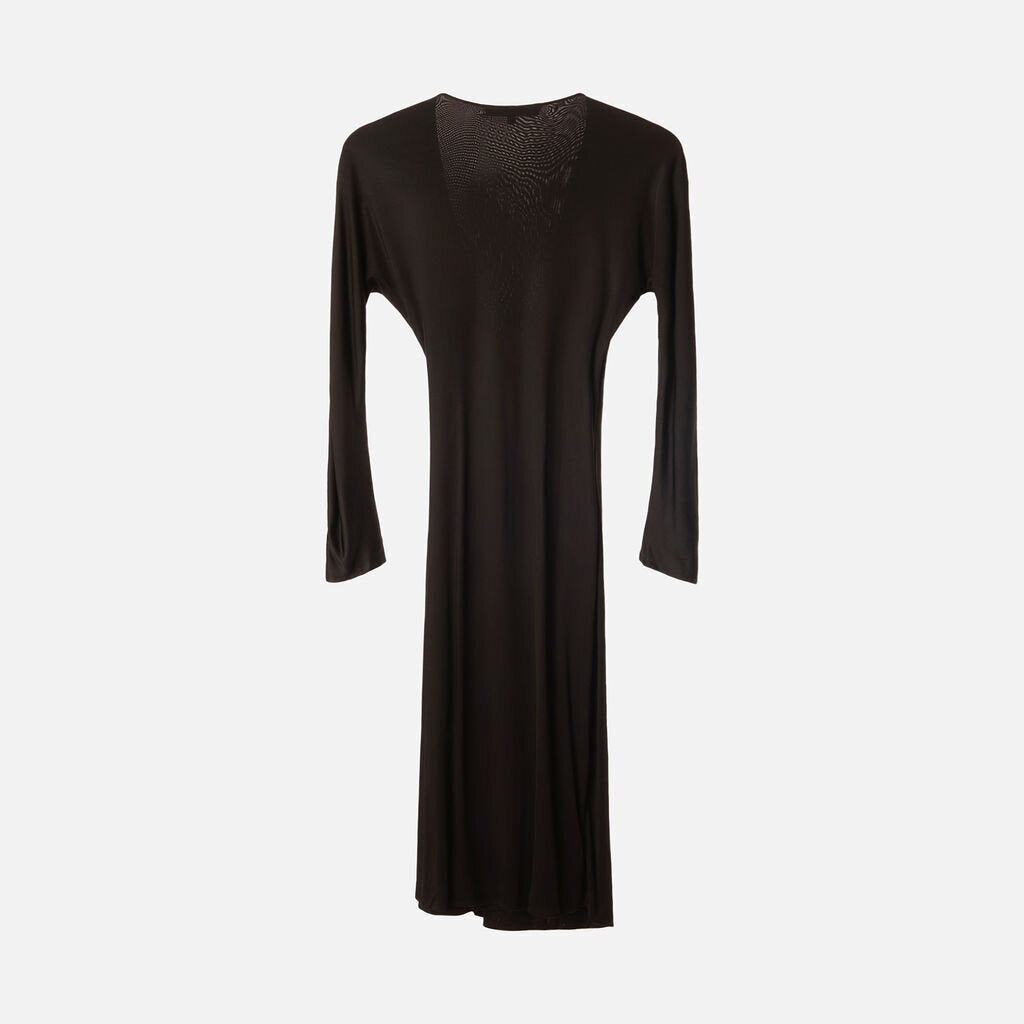 Gucci Black Viscose Bamboo-Toggle Dress (2007)