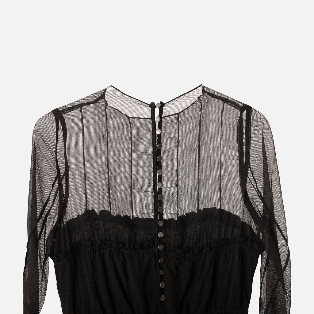 Pamela Love Black Poly Midi Dress