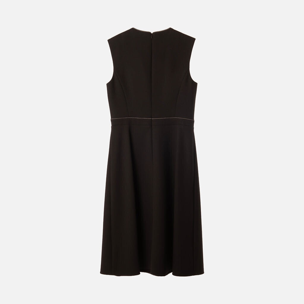 Partow Black Sleeveless Cut Out Waist Dress
