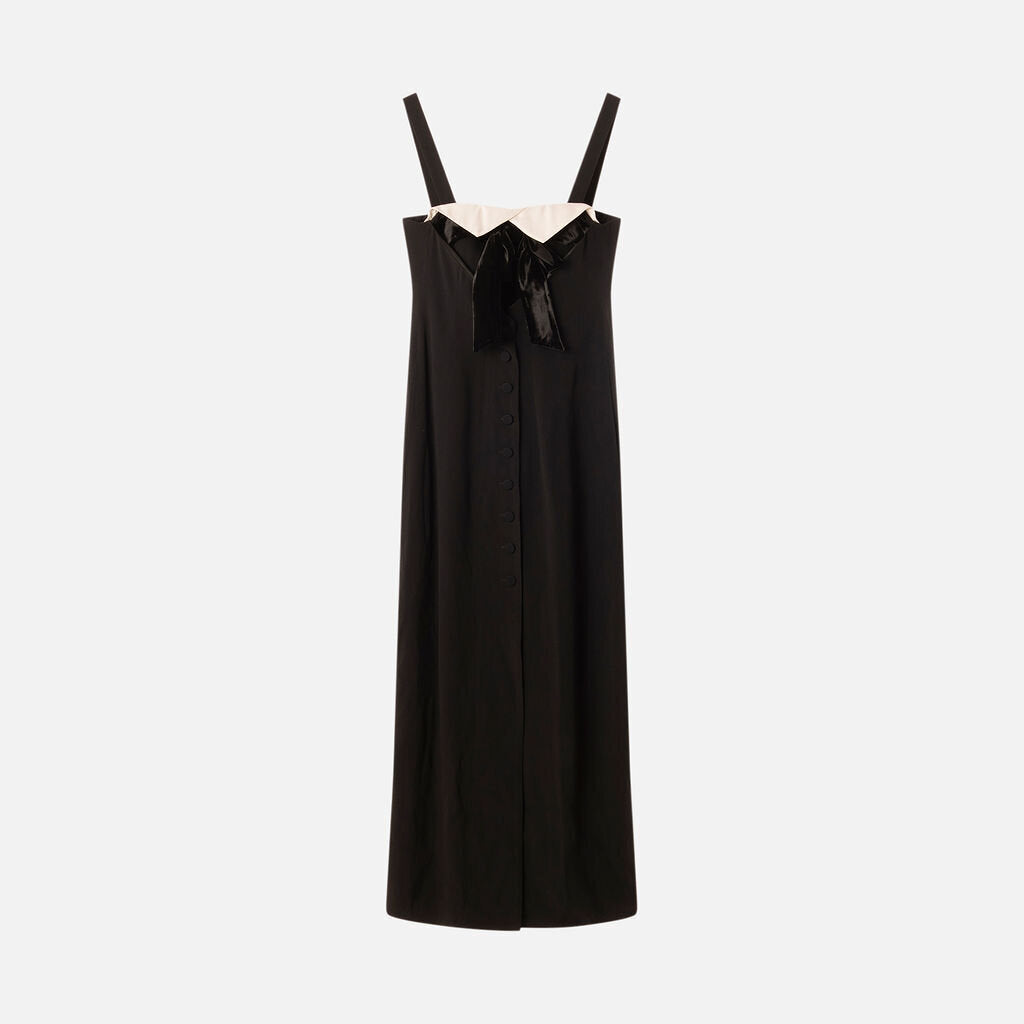 Emportio Armani Black & White Midi Dress