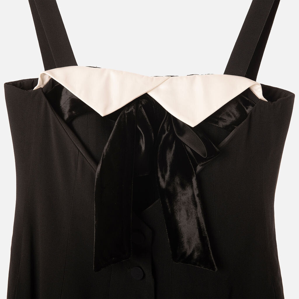 Emportio Armani Black & White Midi Dress