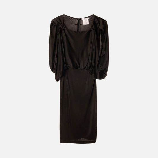 Givenchy Black Acetate Sleeveless Dress
