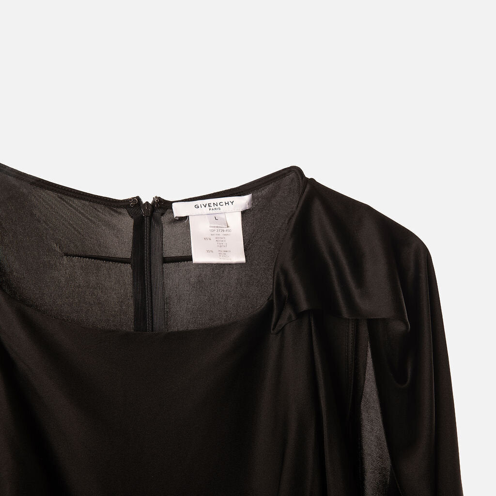 Givenchy Black Acetate Sleeveless Dress