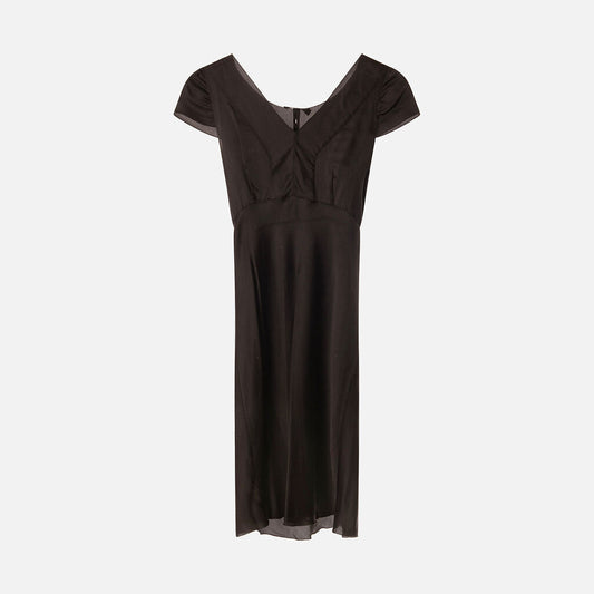 Prada Black Silk Mini Dress (1997)