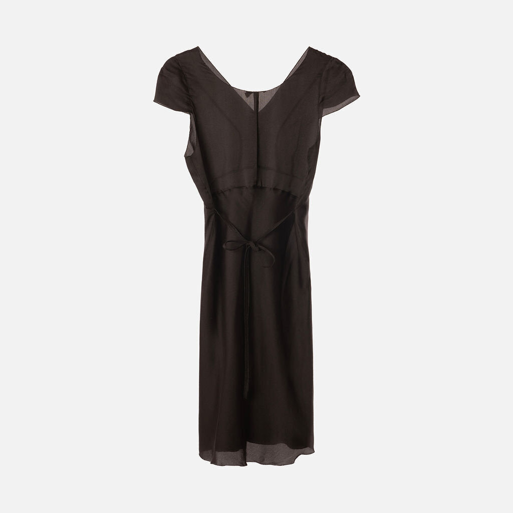 Prada Black Silk Mini Dress (1997)