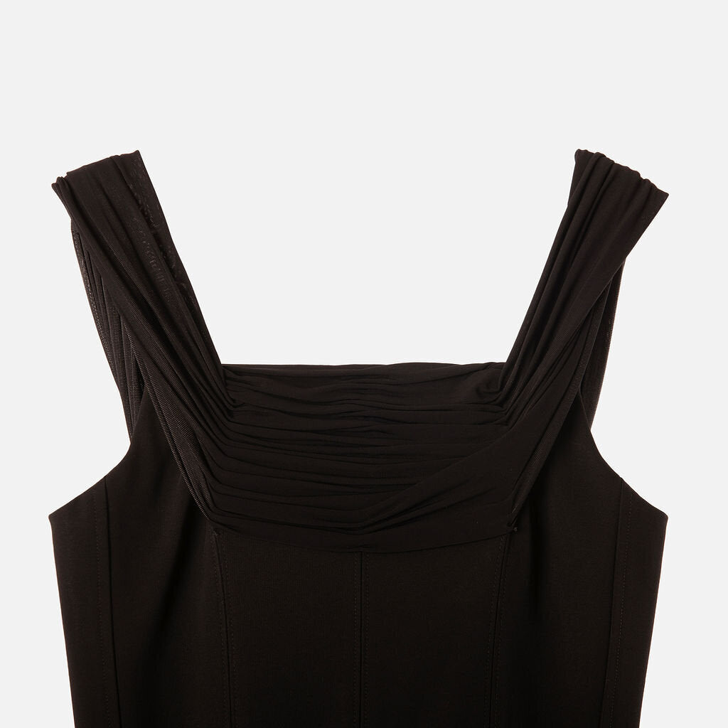 La Ligne Black Viscose Maxi Dress
