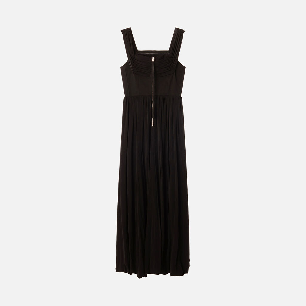 La Ligne Black Viscose Maxi Dress