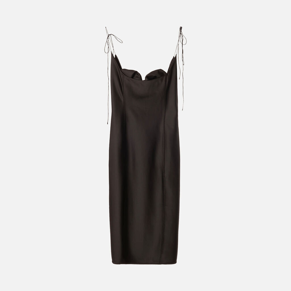 Anna October Black Polyester Dress