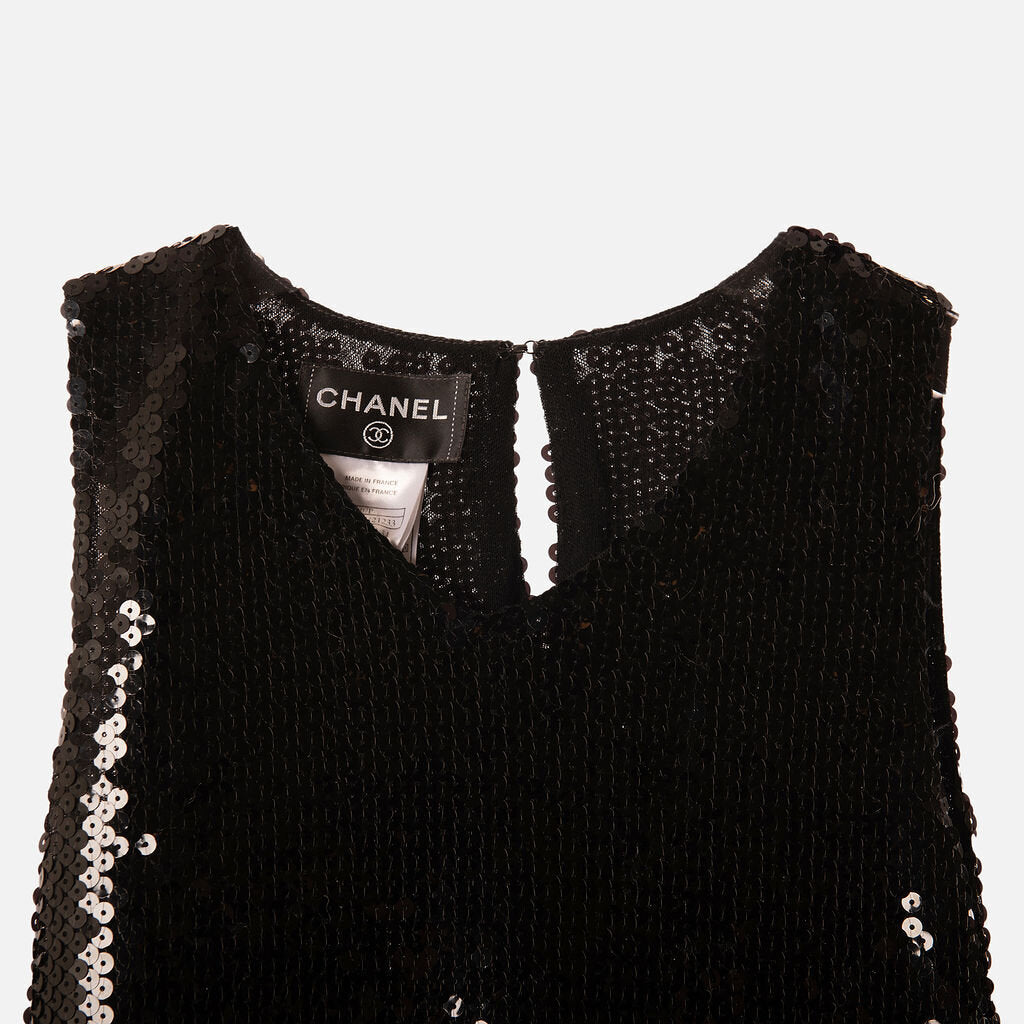 Chanel Sequin & Rib Knit Mini Dress (2007)