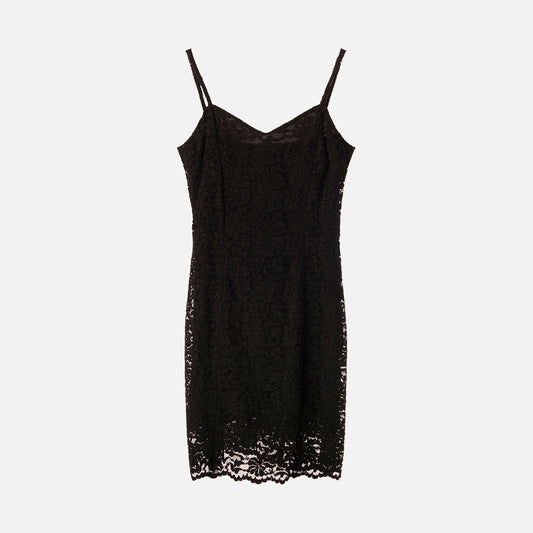 Dolce & Gabbana Black Lace Mini Dress