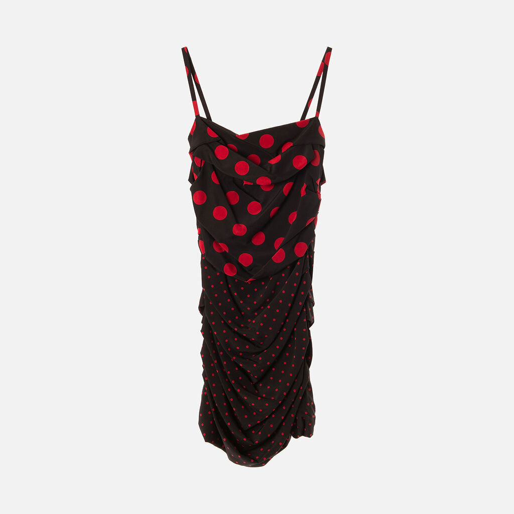Dolce & Gabbana Black & Red Polka Dot Dress