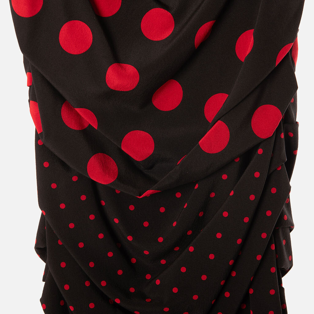 Dolce & Gabbana Black & Red Polka Dot Dress