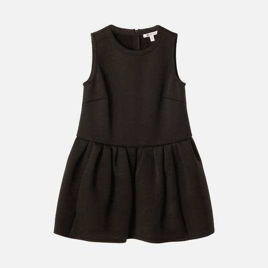 Max Mara Black Poly Mini Dress