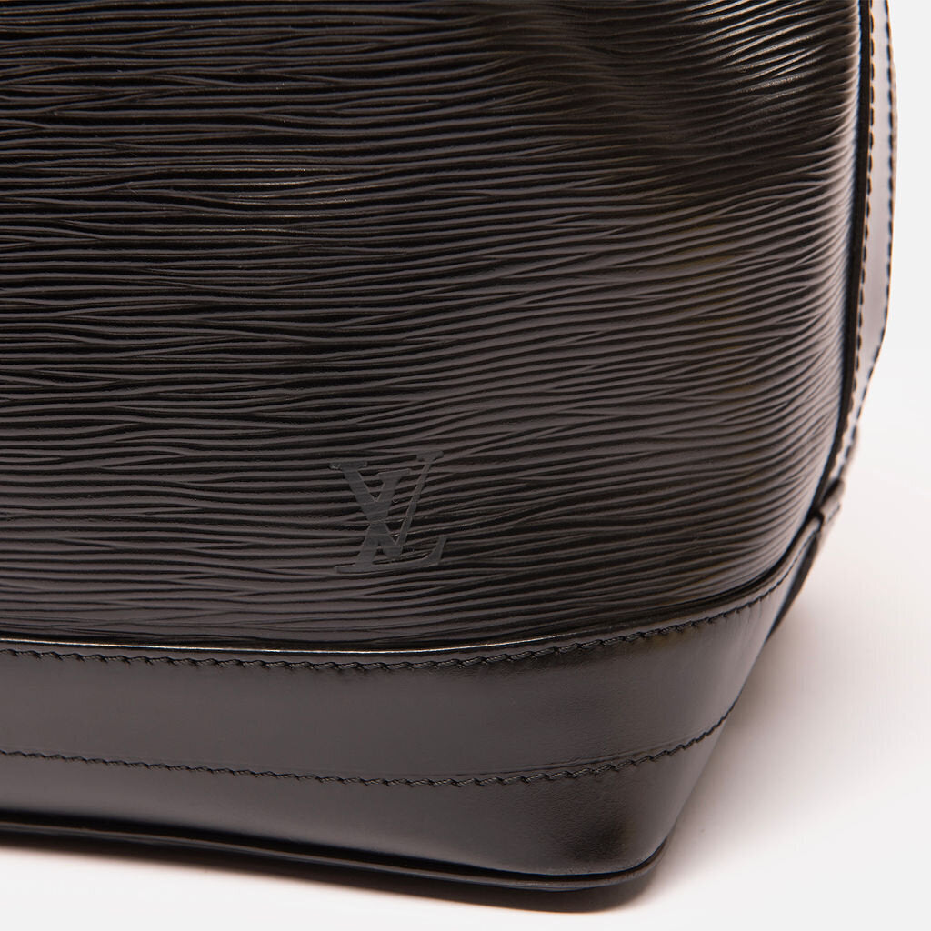 Louis Vuitton Black Epi Noe Large Bucket Bag