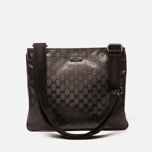 Gucci Black Monogram Crossbody Bag