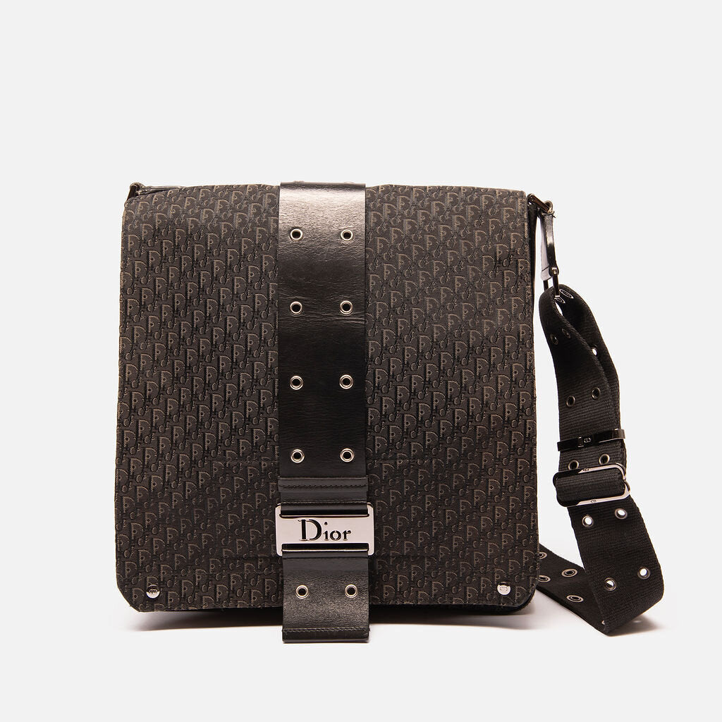 Christian Dior Black Safari Messenger Bag