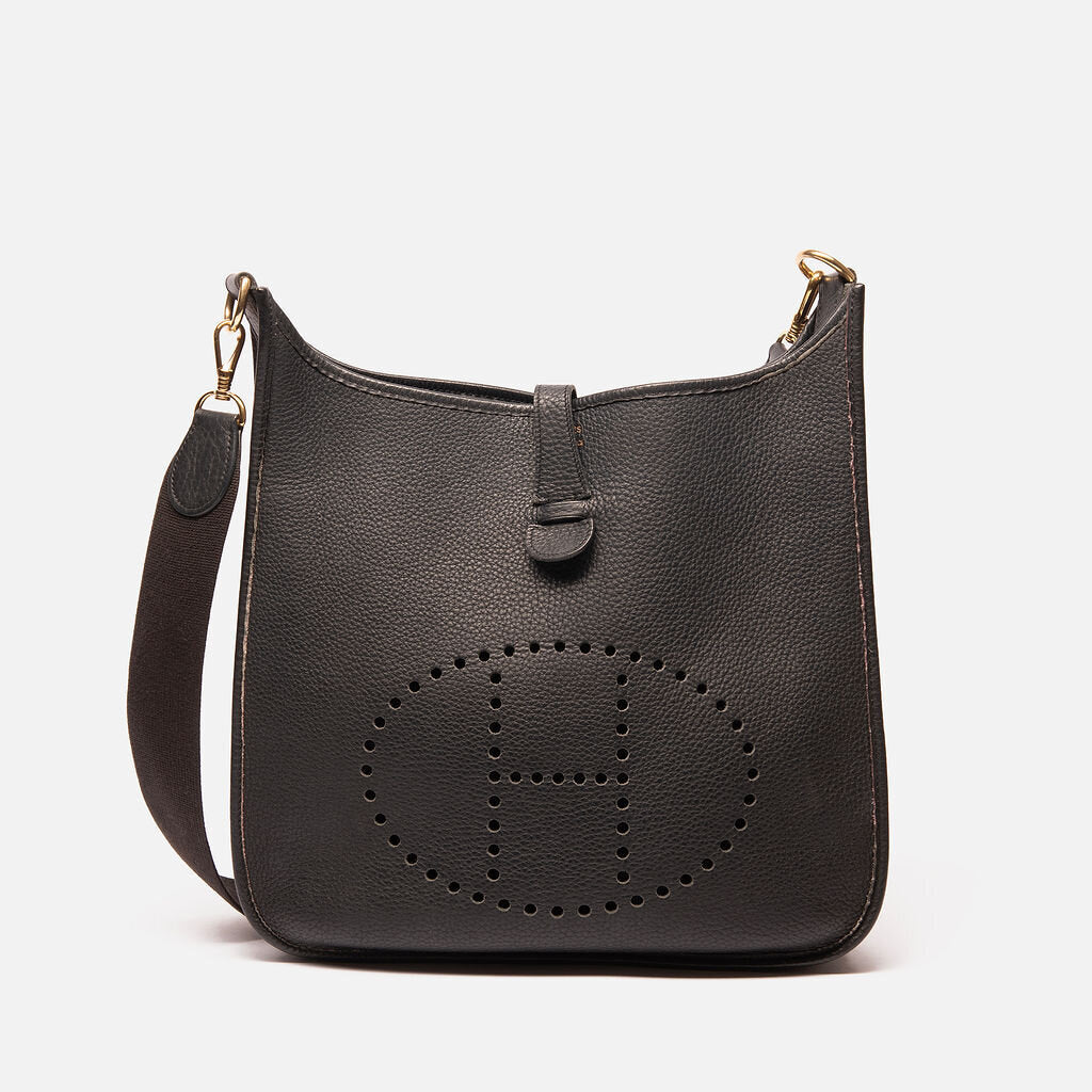 Hermes Black Evelyne GM Bag