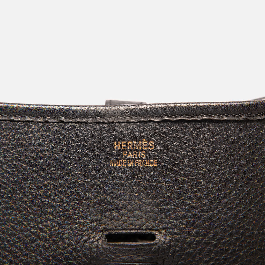 Hermes Black Evelyne GM Bag