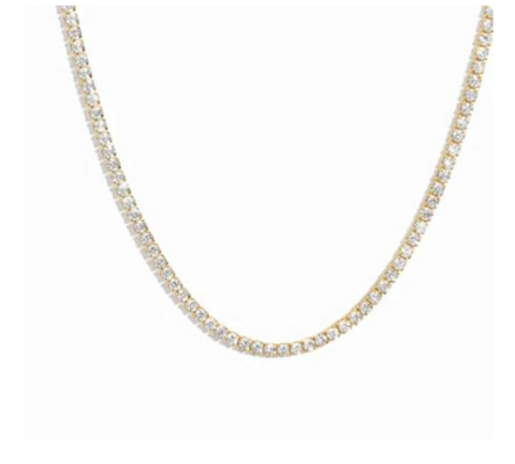 2MM TENNIS NECKLACE YG