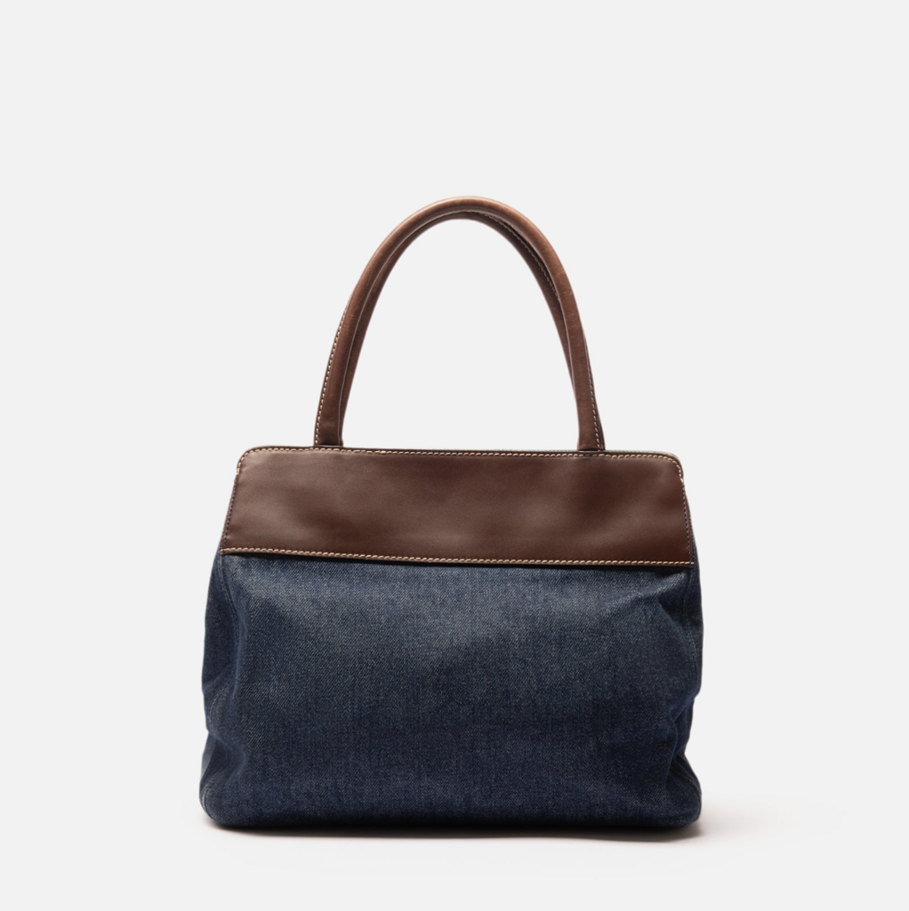 Chanel Denim & Leather Tote Bag