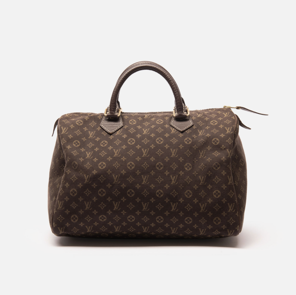 Louis Vuitton Mini Lin Brown Canvas Speedy