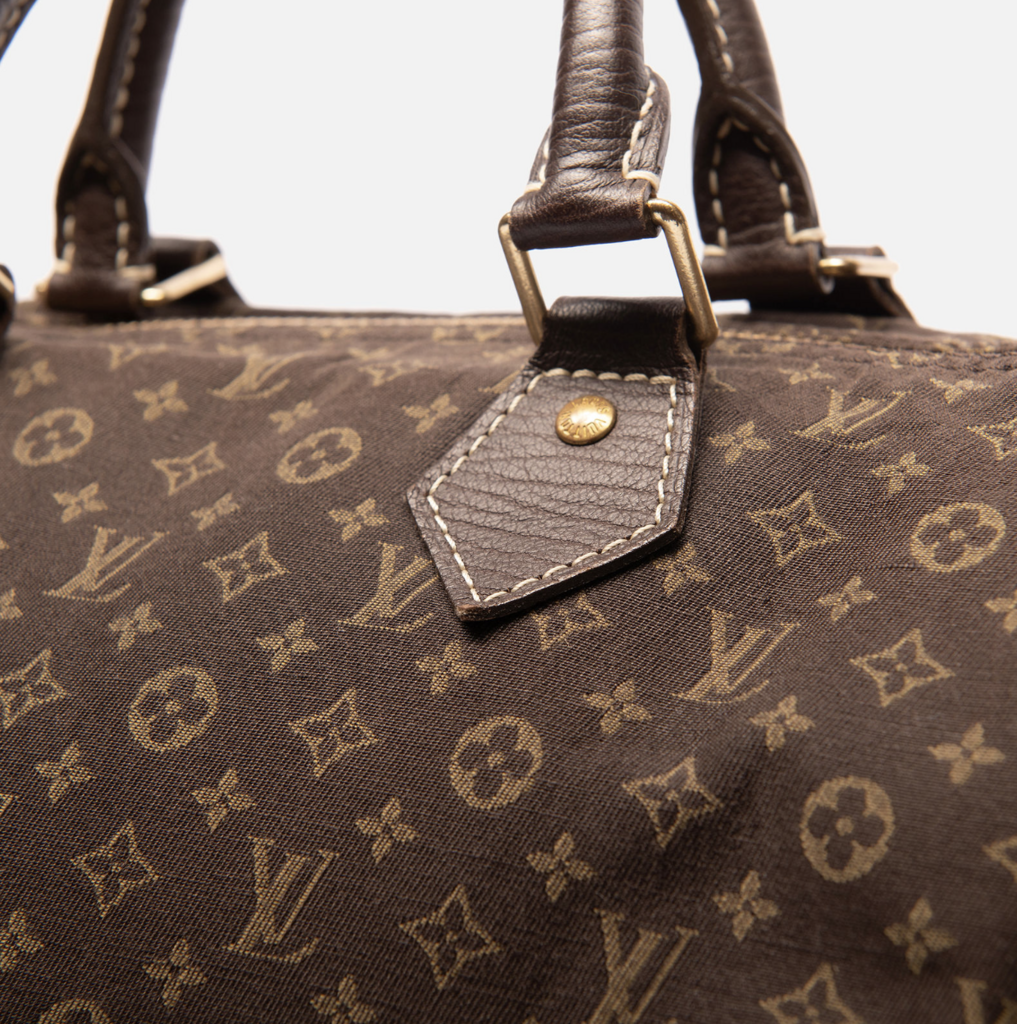 Louis Vuitton Mini Lin Brown Canvas Speedy