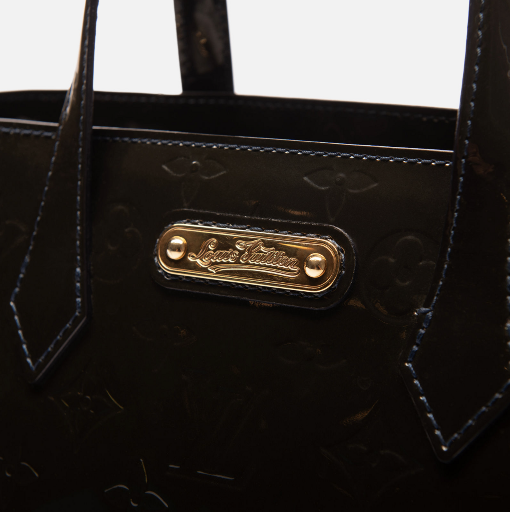 Louis Vuitton Black Glossy Vernis Patent Wilshire PM
