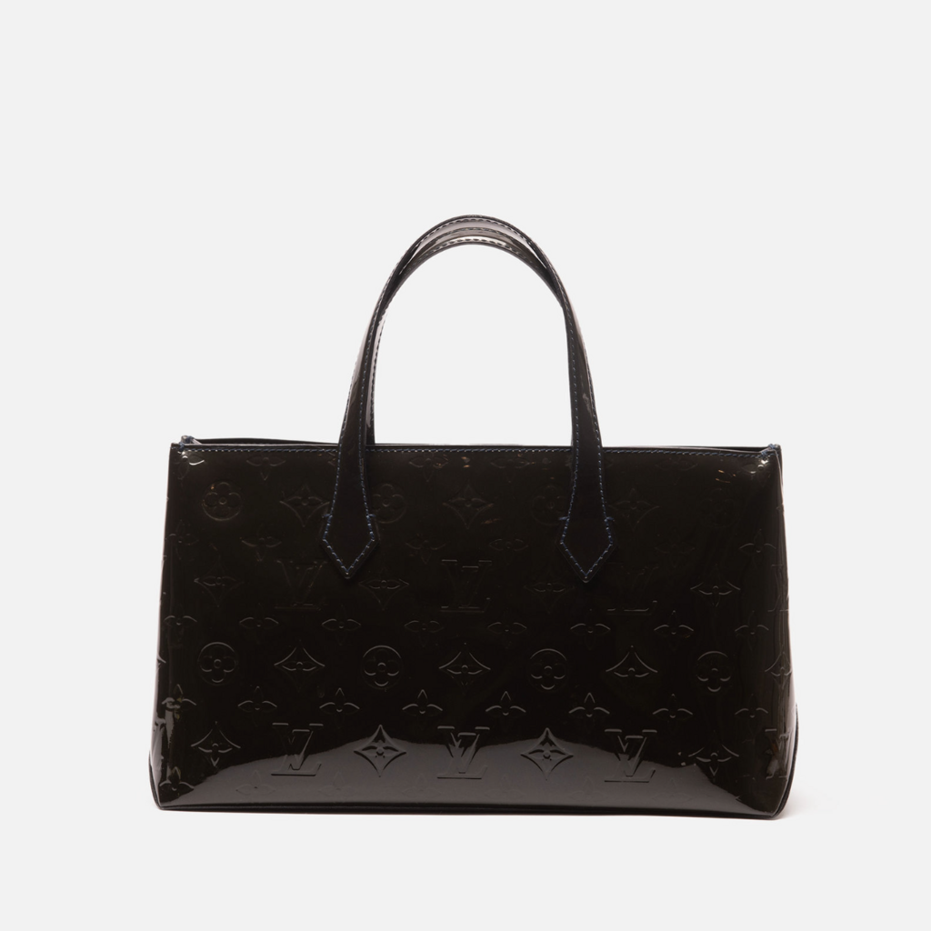 Louis Vuitton Black Glossy Vernis Patent Wilshire PM
