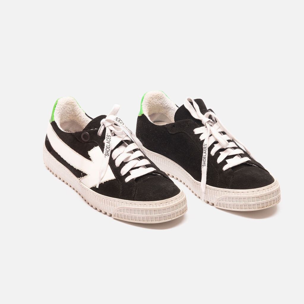Off-White Black Suede Sneakers