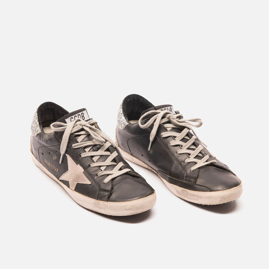 Golden Goose Black & Silver Sneakers