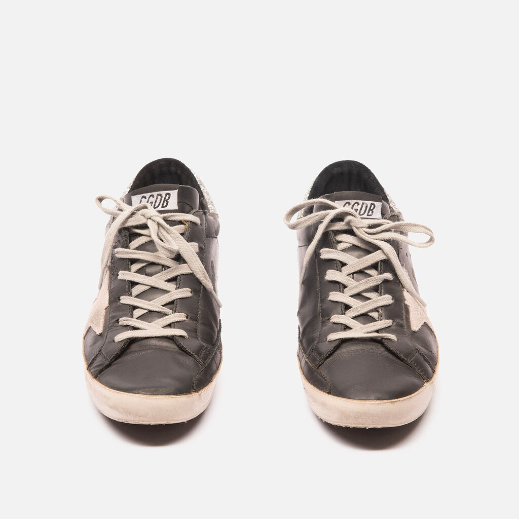 Golden Goose Black & Silver Sneakers