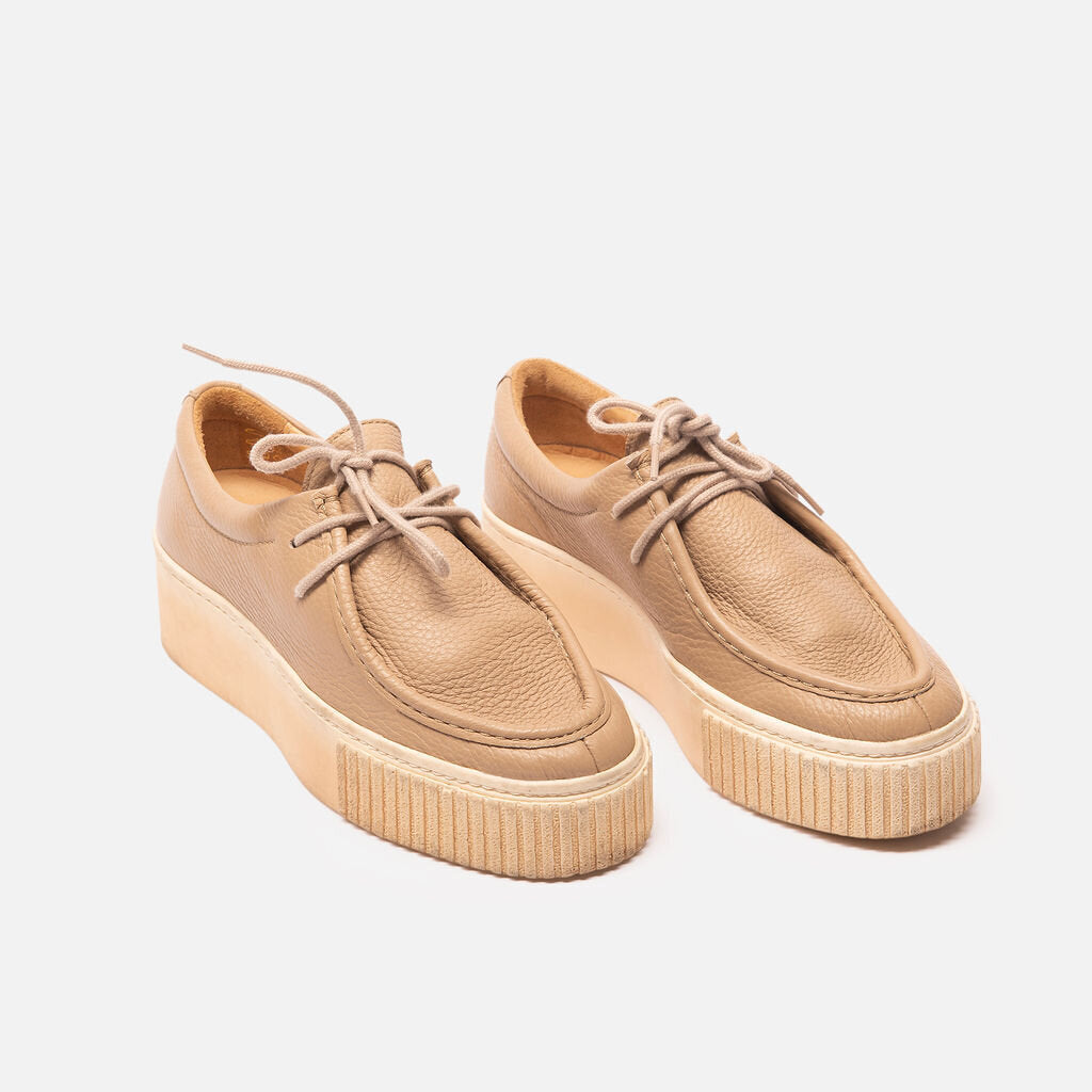 Gabriela Hearst Tan Leather Sneaker Platform