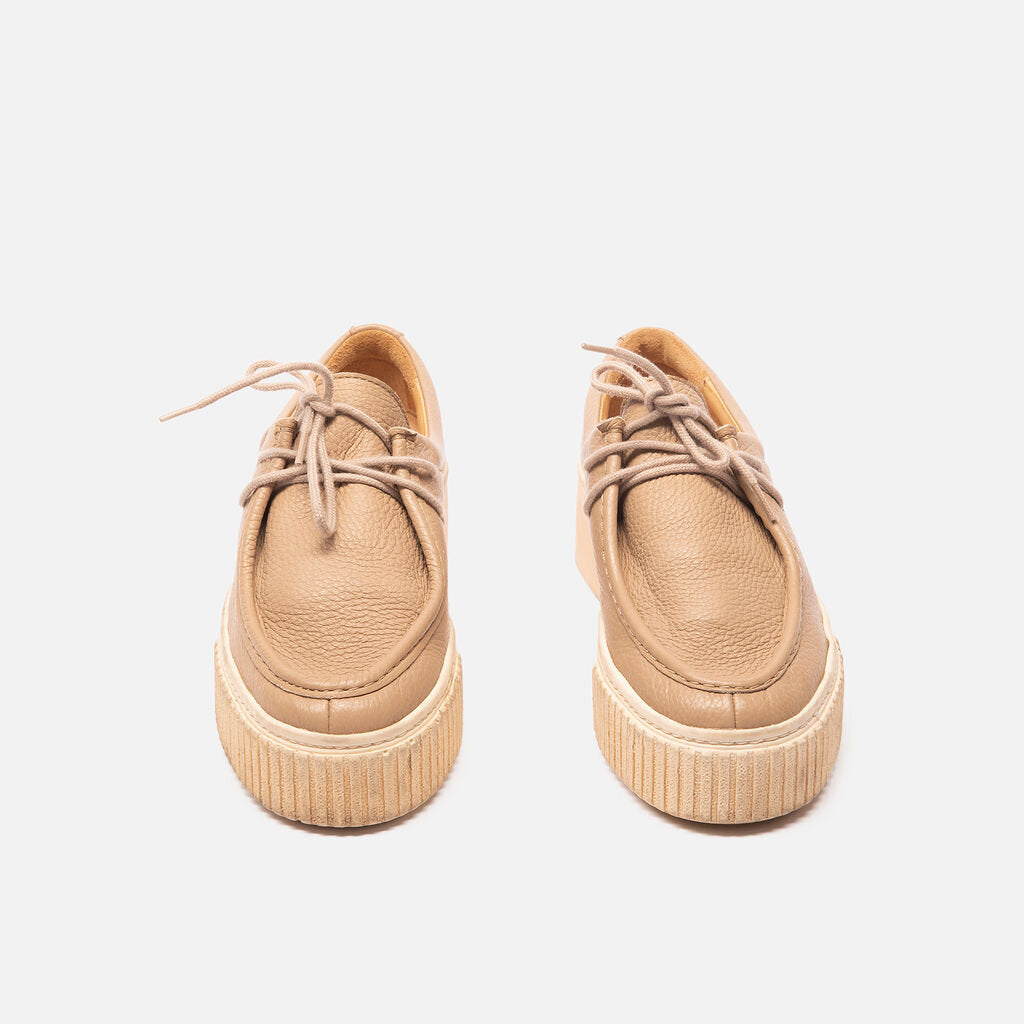 Gabriela Hearst Tan Leather Sneaker Platform