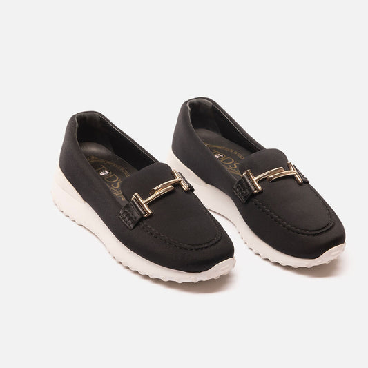 Tod's Black Neoprene Loafer Sneakers