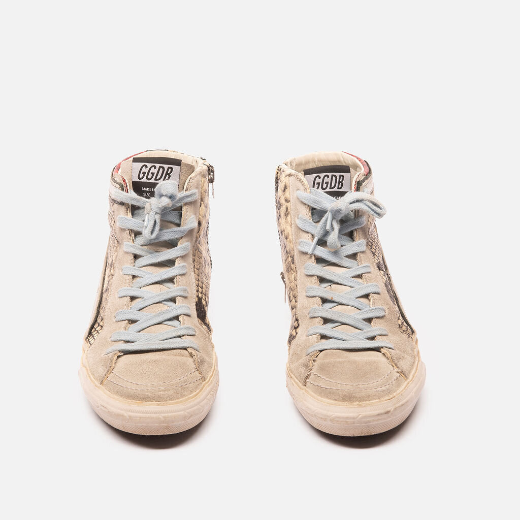 Golden Goose Snakeskin Tan Red Black Hightops (37)
