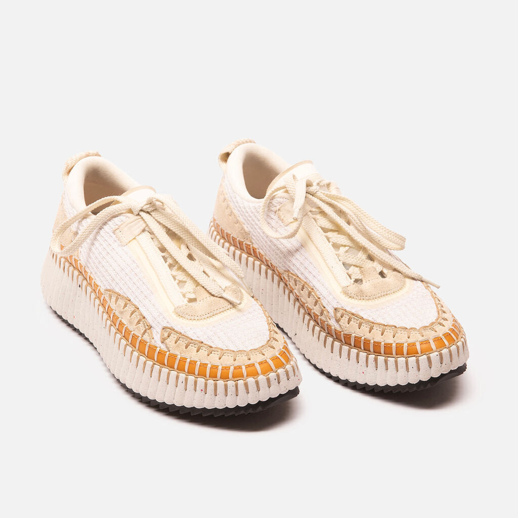 Chloe Naama Mesh Platform Low Top Sneakers