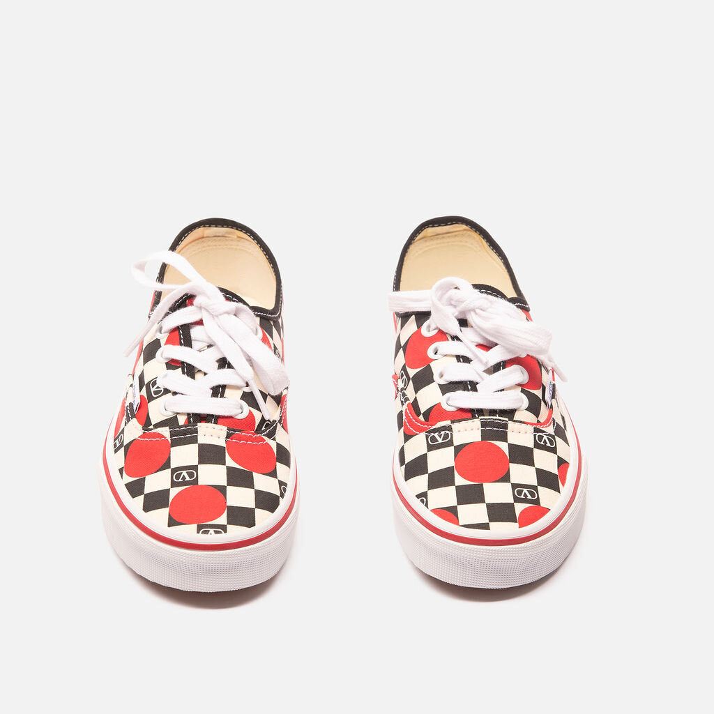 Valentino x Vans Checkerboard-Print Canvas Sneakers