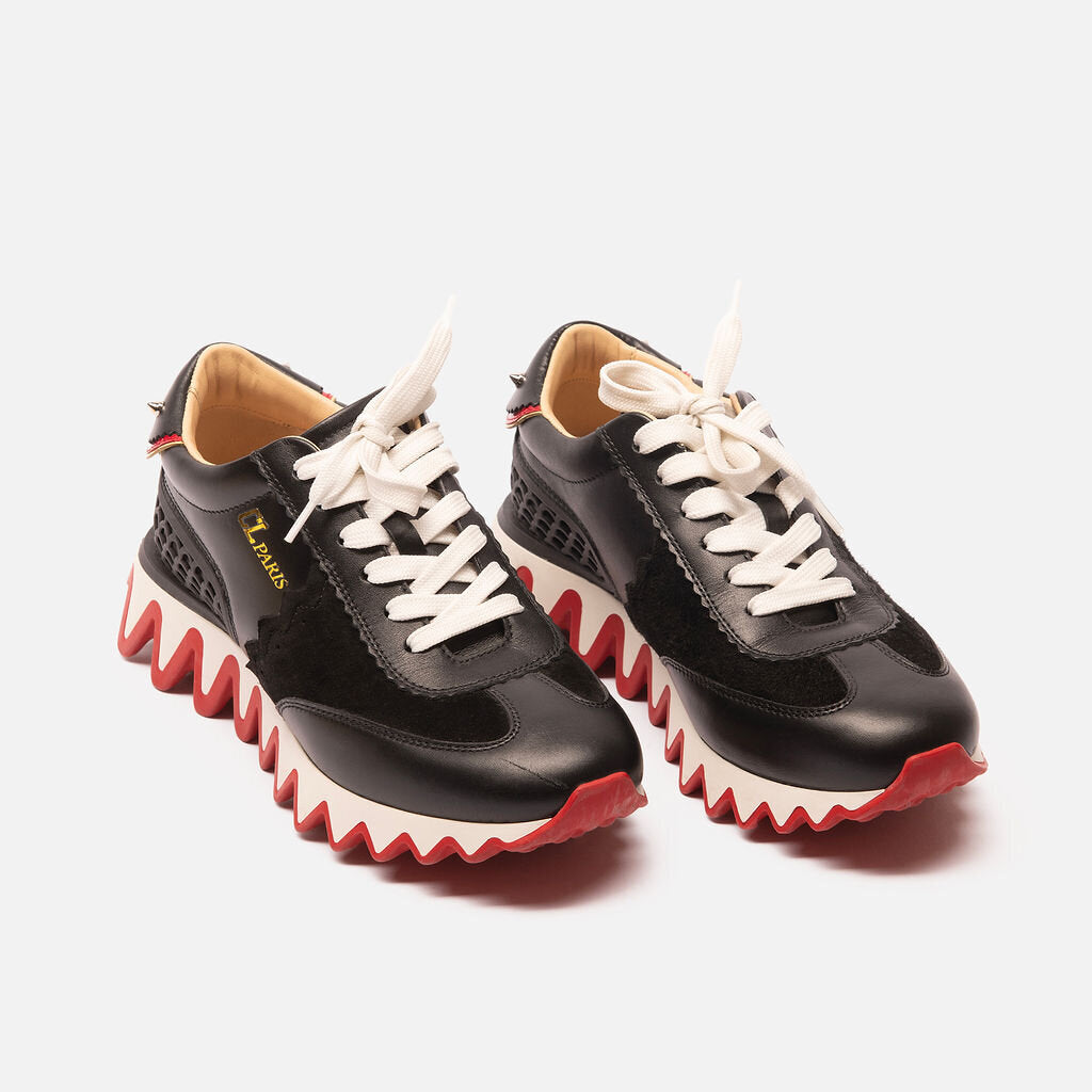 Christian Louboutin Black Leather Sneaker